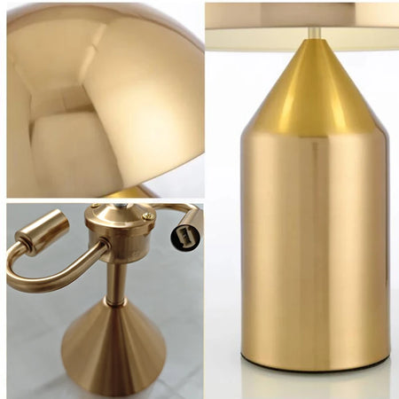 Table Lamp - Electroplating Nordic Black White Gold Mushroom LED Decor SW-36210345 - SWEET-LIGHTS