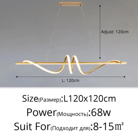 Pendant Light - Modern LED Living Room Hanging Lamp for Dining Table Kitchen Office Home Decor Minimalist SW-36210347 - SWEET-LIGHTS