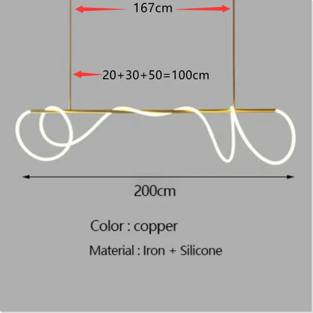 Pendant Light - Modern Long Hose LED Chandelier for Dining Room Kitchen Bar SW-36210347 - SWEET-LIGHTS