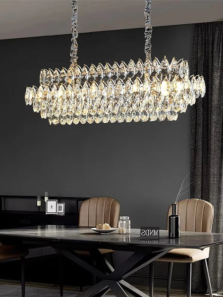 Chandelier - Luxury Crystal Big Chandeliers for Living Room Decor Modern Art Designer Luminaire Hight Ceiling Pendant Home Lamps Hall SW-36210927 - SWEET-LIGHTS