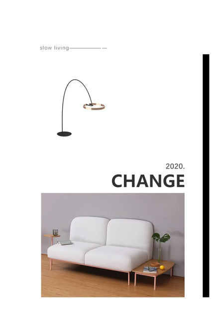 Floor Lamp - Italian Arc Gold Black LED Fishing Ring Light SW-36210829 - SWEET-LIGHTS