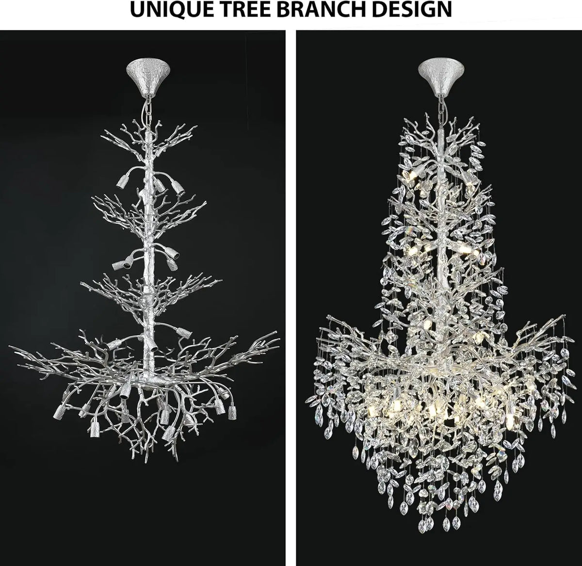 Chandelier - Luxury Modern Crystal Ceiling Lighting for High Ceilings SW-36210478 - SWEET-LIGHTS