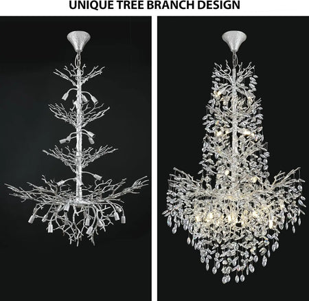 Chandelier - Luxury Modern Crystal Ceiling Lighting for High Ceilings SW-36210478 - SWEET-LIGHTS