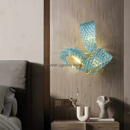 Chandelier - Hot Sales Blue Glass LED Lamp for Home Decor SW-36210457 - SWEET-LIGHTS