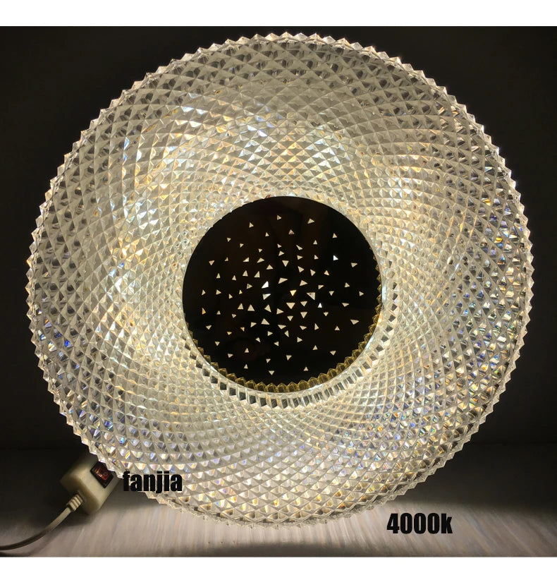 Ceiling Light - Remote Control Minimalist LED Round Chandelier For Living Room Bedroom Dining Study Lights Ceiling Lustre SW-36210789 - SWEET-LIGHTS