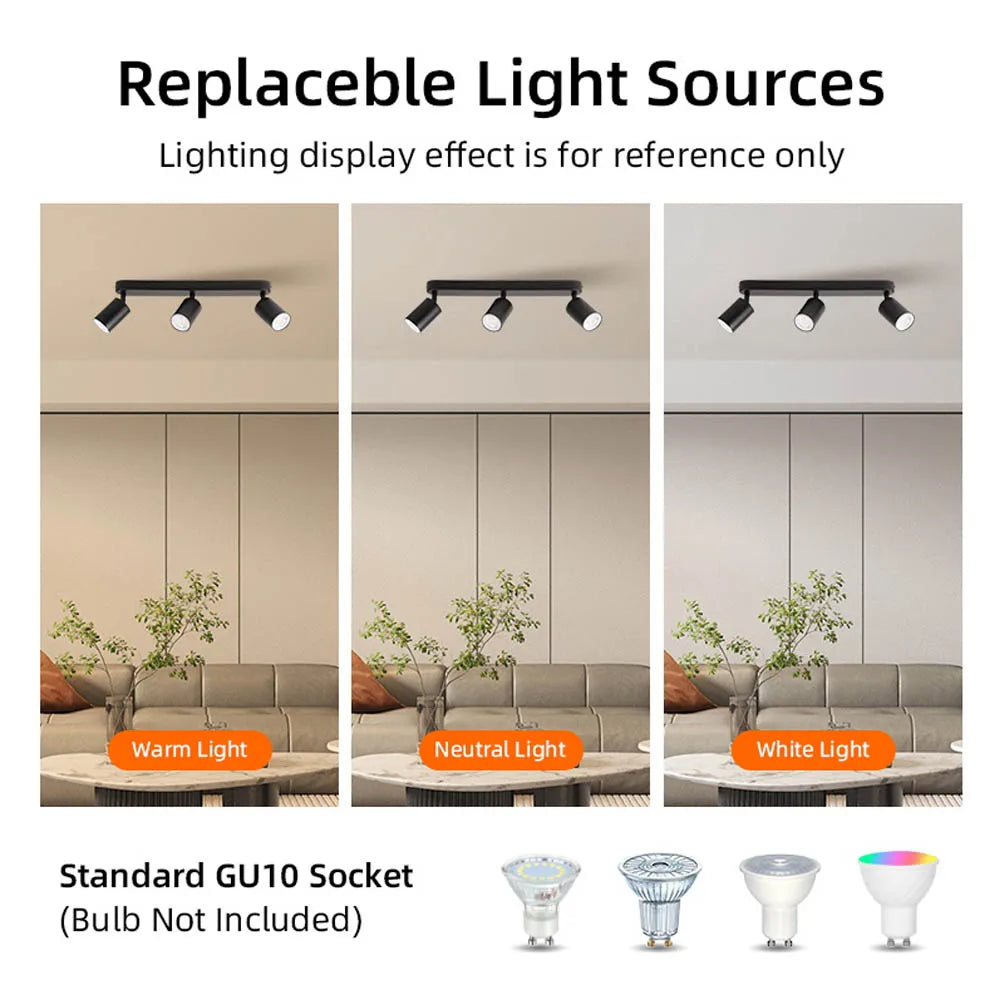 Spotlight - LED Ceiling Spotlights Replaceable Bulb Pendant Lamps Kitchen Decor Indoor Lighting SW-36210478 - SWEET-LIGHTS