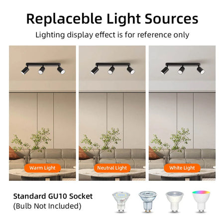 Spotlight - LED Ceiling Spotlights Replaceable Bulb Pendant Lamps Kitchen Decor Indoor Lighting SW-36210478 - SWEET-LIGHTS