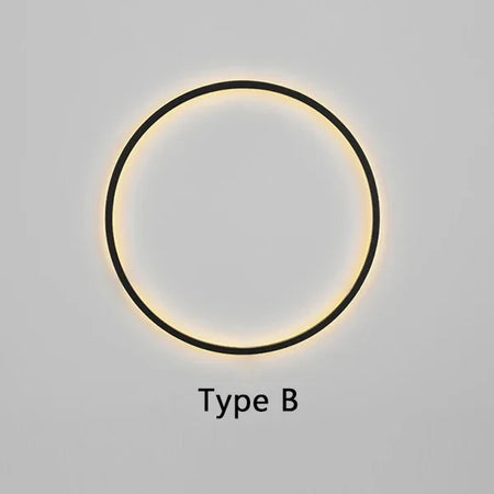 Wall Light - Minimalist Circle Background LED Wall Lamp Indoor Decor Living Room Wall Sconces Bedside Lighting SW-36210456 - SWEET-LIGHTS