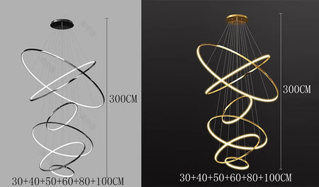 Chandelier - Modern Home Decor LED Pendant Light for Staircase SW-36210346 - SWEET-LIGHTS