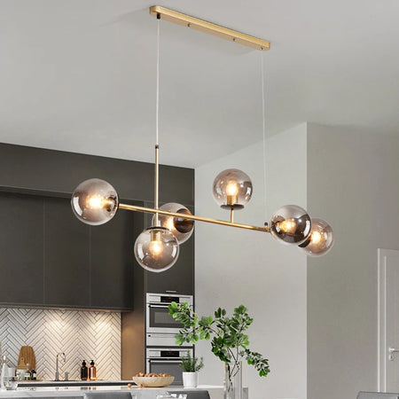 Pendant Light - Modern Minimalist Glass Ball Chandelier For Dining Room Kitchen Island Living Room SW-36210345 - SWEET-LIGHTS