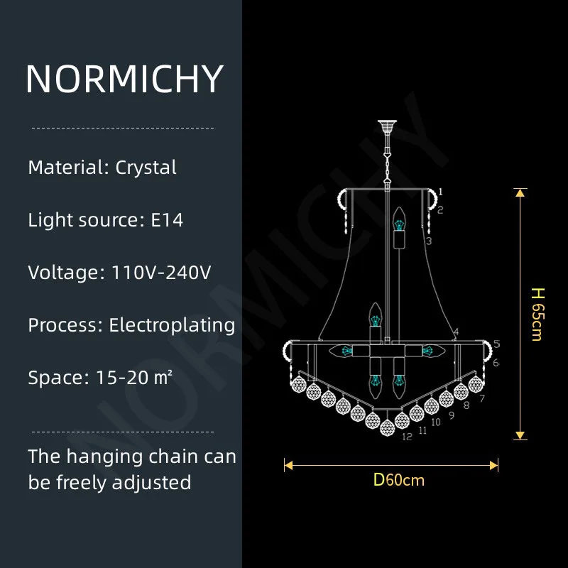 Chandelier - Luxury Living Room Crystal Staircase Chrome Lighting SW-36210789 - SWEET-LIGHTS