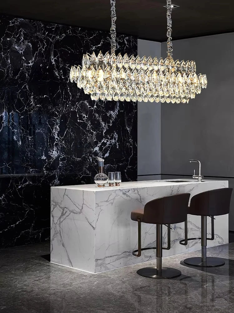 Chandelier - Luxury Crystal Big Chandeliers for Living Room Decor Modern Art Designer Luminaire Hight Ceiling Pendant Home Lamps Hall SW-36210927 - SWEET-LIGHTS