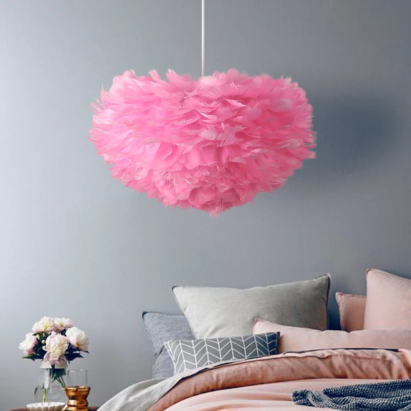 Pendant Light - Feather Nordic LED Chandelier for Living Room and Girl's Room Decor SW-36210578 - SWEET-LIGHTS