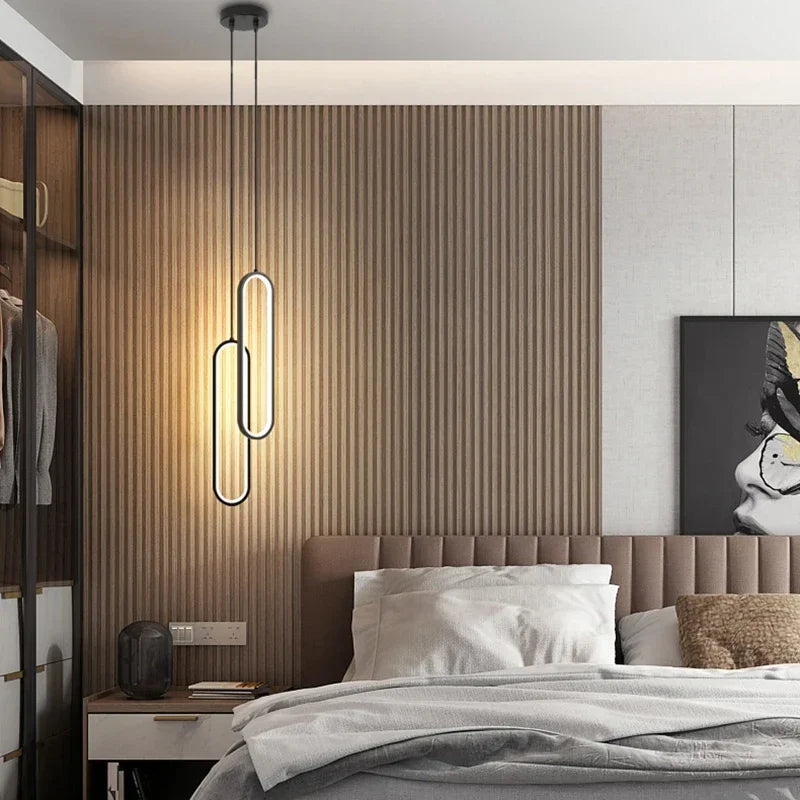 Pendant Light - Modern LED Black Gold Circular Chandelier SW-36210789 - SWEET-LIGHTS