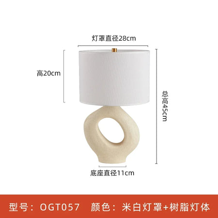 Table Lamp - Designer Wabi-sabi Modern Resin LED E27 Art Lights SW-36210345 - SWEET-LIGHTS