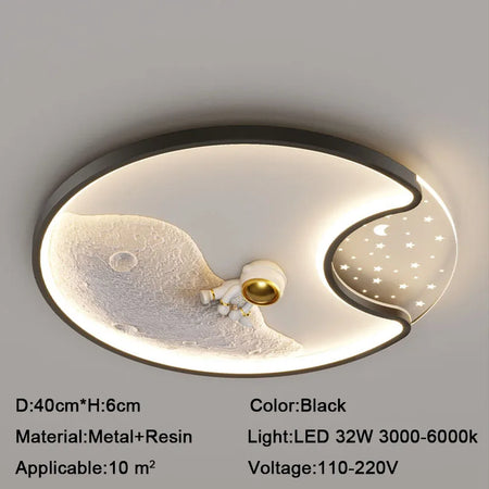 Children Lighting - Luminaire Modern Astronaut Led Ceiling Lamp for Kids Bedroom Surface Mounted SW-36210345 - SWEET-LIGHTS