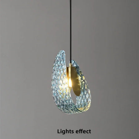 Chandelier - Hot Sales Blue Glass LED Lamp for Home Decor SW-36210457 - SWEET-LIGHTS