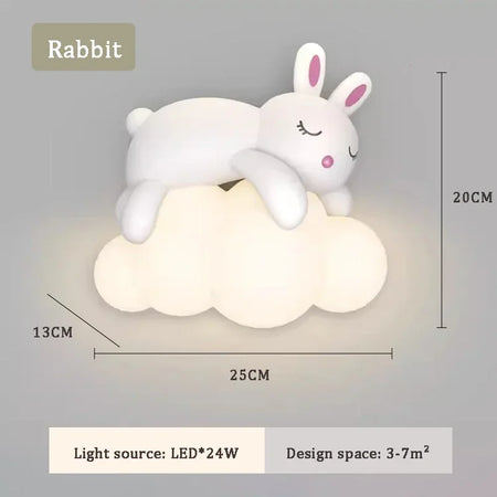 Children Lighting - White Clouds Bear Wall Lamps LED Children's Room Lamp Modern Warm Decor SW-36210345 - SWEET-LIGHTS