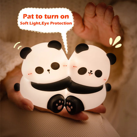 Children Lighting - Cute Hug Panda Night Light LED Squishy Animal Night Lamp 3 Level Dimmable for Kids SW-36210345 - SWEET-LIGHTS