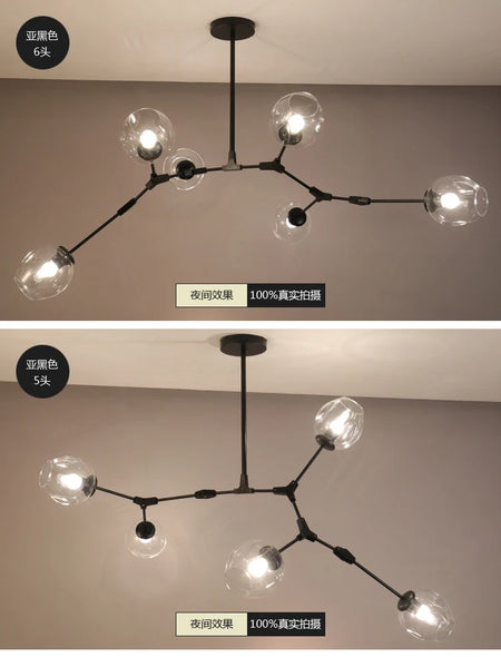 Pendant Light - Italy Designer Magic Bean Ceiling Chandelier Multi Color Glass Lampshade LED Lighting SW-36210458 - SWEET-LIGHTS