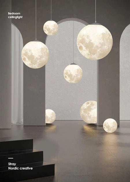 Pendant Light - Modest Ceiling Hanging 3D Moon Lamp SW-36210678 - SWEET-LIGHTS