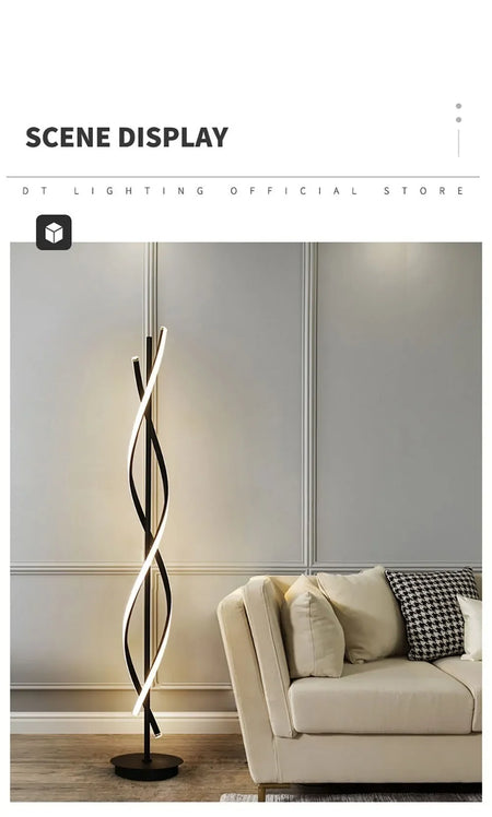 Floor Lamp - Minimalist Geometric Line LED Designer Light SW-36210789 - SWEET-LIGHTS