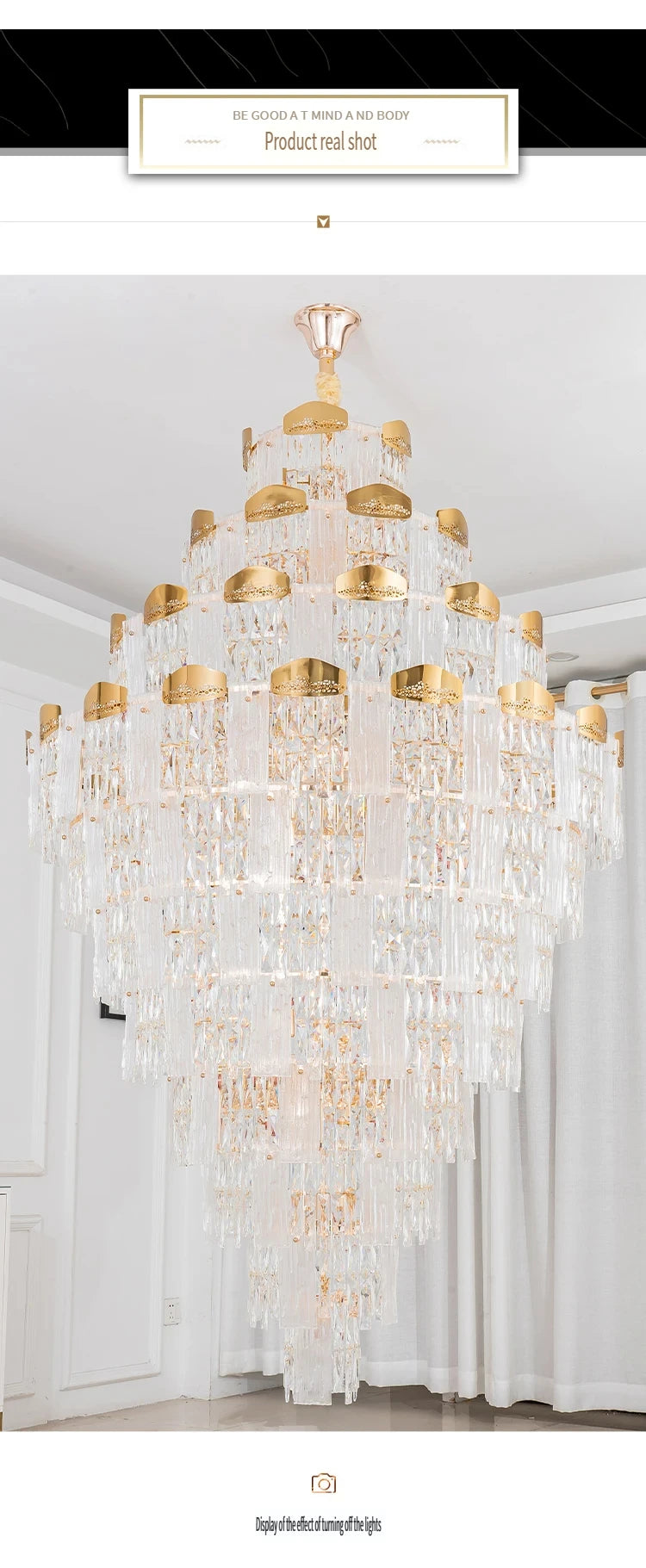 Chandelier - French Duplex High-End Crystal Lights For Luxury Living Room SW-36210789 - SWEET-LIGHTS