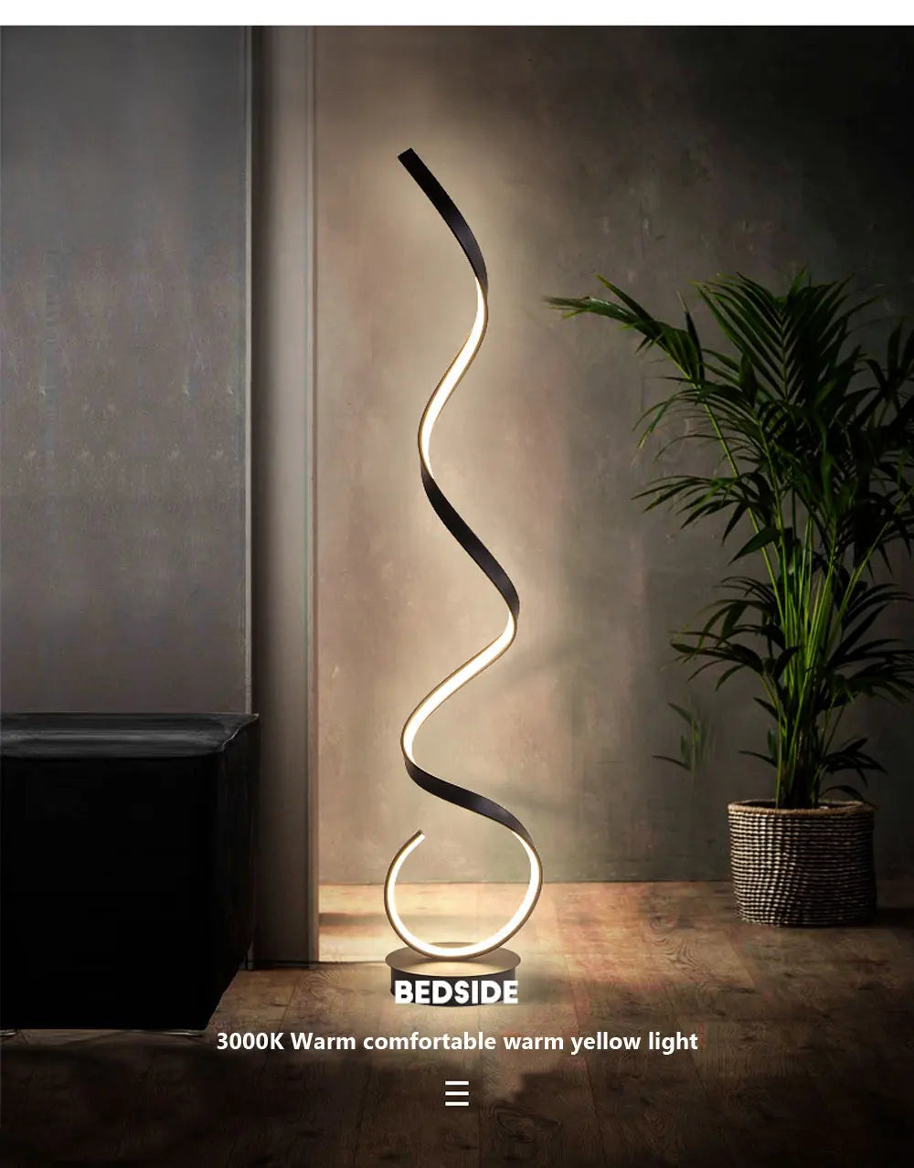 Floor Lamp - Modern LED Strip Minimalist Black White Light SW-36210457 - SWEET-LIGHTS