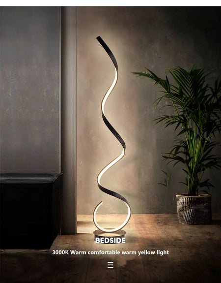 Floor Lamp - Modern LED Strip Minimalist Black White Light SW-36210457 - SWEET-LIGHTS