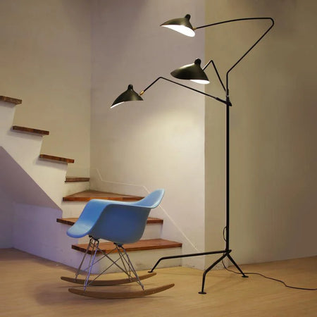 Floor Lamp - Serge Mouille 3-arm Designer Tripod LED Lamp SW-36214890 - SWEET-LIGHTS