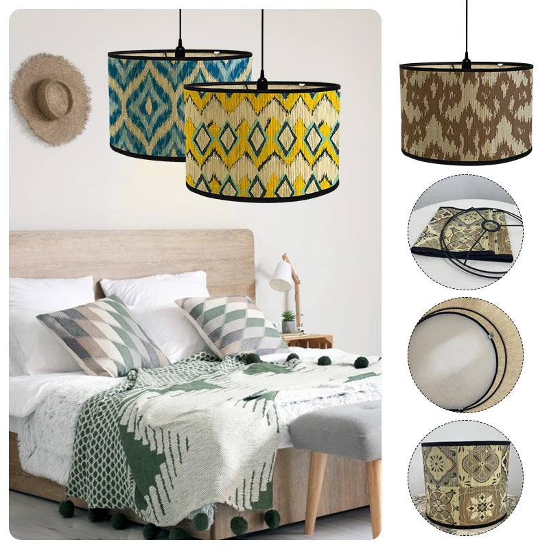 Lampshade - Handmade Retro Bamboo Light Cover for Home Decor SW-36210457 - SWEET-LIGHTS