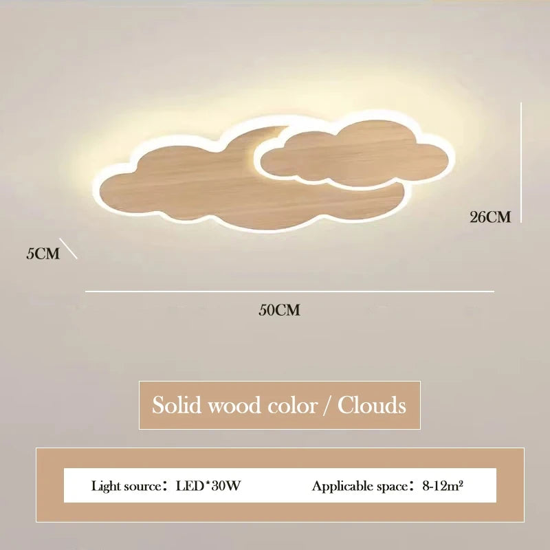 Children Lighting - Creative Cloud Children's Room LED Ceiling Light Modern Bedroom Study Lamp Nordic Designer Fixture SW-36210458 - SWEET-LIGHTS