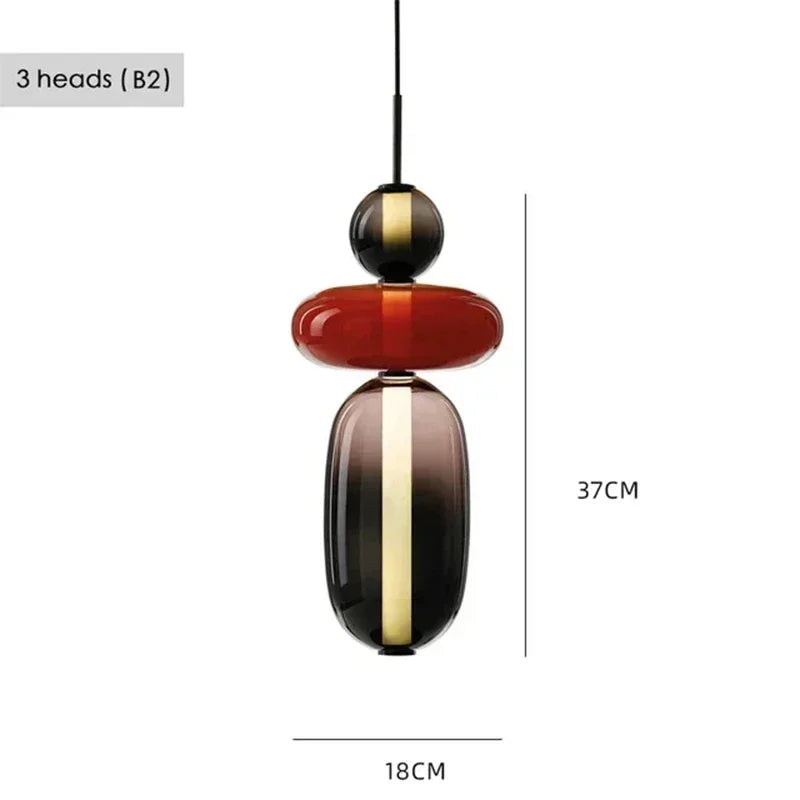 Pendant Light - Modern Candy Glass Italian Hanging Lamp for Loft Kitchen and Restaurant Decor SW-36210345 - SWEET-LIGHTS