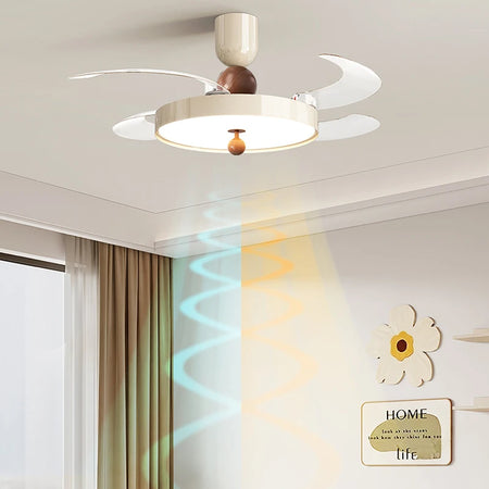 Fans - Modern LED Invisible Fan Lamp With Remote Control SW-36210437 - SWEET-LIGHTS