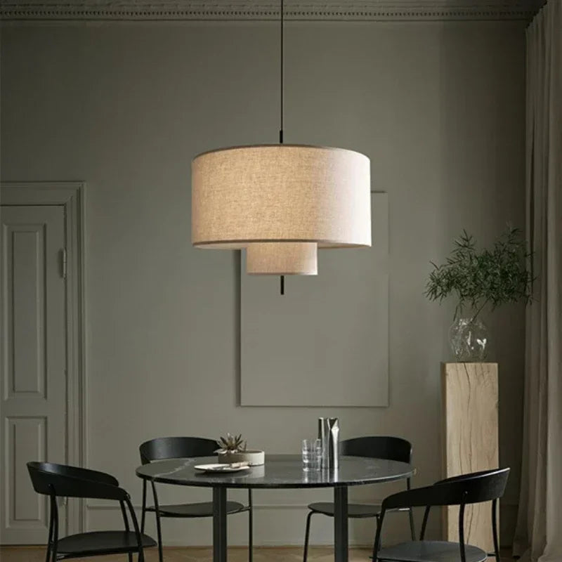 Pendant Light - Japanese Wabi Sabi Fabric Art Chandelier SW-36210345 - SWEET-LIGHTS