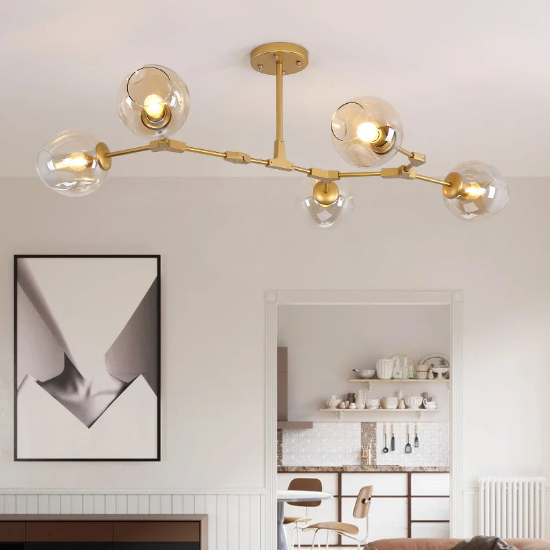 Pendant Light - Italy Designer Magic Bean Ceiling Chandelier Multi Color Glass Lampshade LED Lighting SW-36210458 - SWEET-LIGHTS