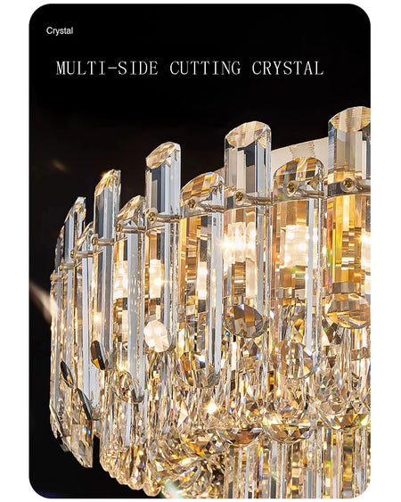 Chandelier - Modern Luxury Clear Amber Crystal Ceiling Lamp Elegant LED Lighting SW-36210234 - SWEET-LIGHTS