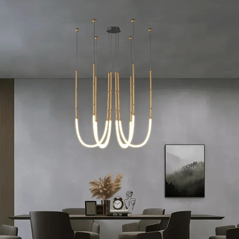 Pendant Light - Nordic Modern Art Line LED Hanging Lamp for Dining Room and Living Room SW-36210567 - SWEET-LIGHTS