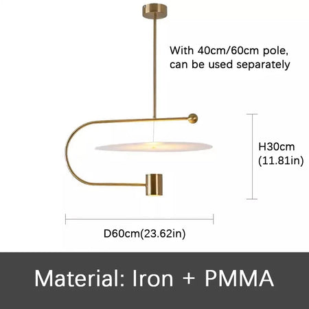 Pendant Light - Nordic U-Shaped Acrylic Bar Table Chandelier SW-36210345 - SWEET-LIGHTS