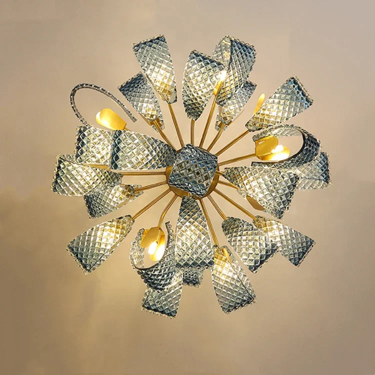 Chandelier - Hot Sales Blue Glass LED Lamp for Home Decor SW-36210457 - SWEET-LIGHTS
