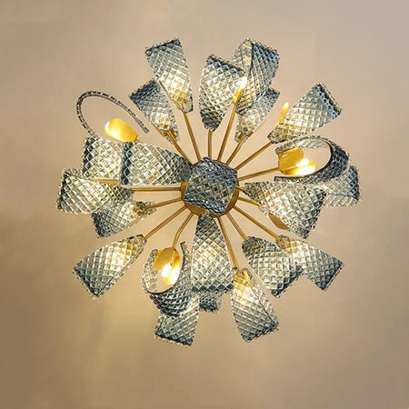 Chandelier - Hot Sales Blue Glass LED Lamp for Home Decor SW-36210457 - SWEET-LIGHTS