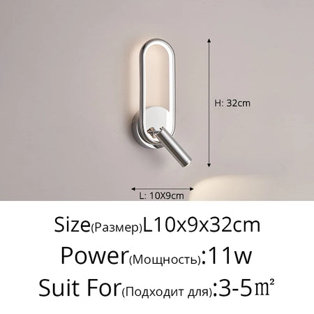 Wall Light - Minimalist Bedside Reading Lamp with Spotlights SW-36210345 - SWEET-LIGHTS