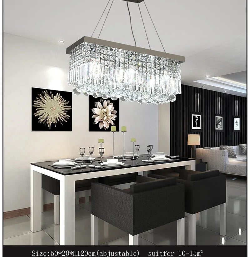 Pendant Light - LED Crystal Chandelier Modern Dining Lamp SW-36210923 - SWEET-LIGHTS