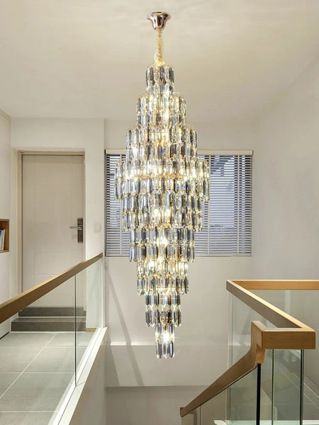 Chandelier - Duplex Building Villa Living Room Crystal Lamp SW-36210457 - SWEET-LIGHTS