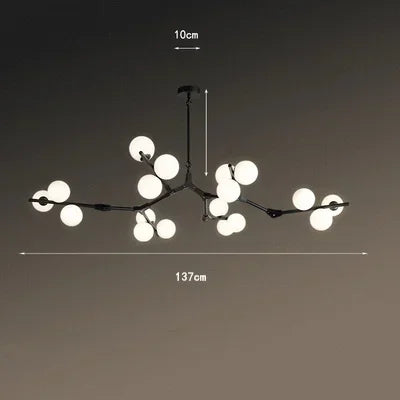 Pendant Light - Modern Tree Branches LED Chandelier with Glass Balls for Living Room and Dining Room SW-36210457 - SWEET-LIGHTS