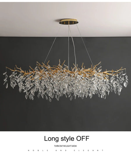 Pendant Light - French Luxury Golden Modern Branch Chandelier SW-36214678 - SWEET-LIGHTS