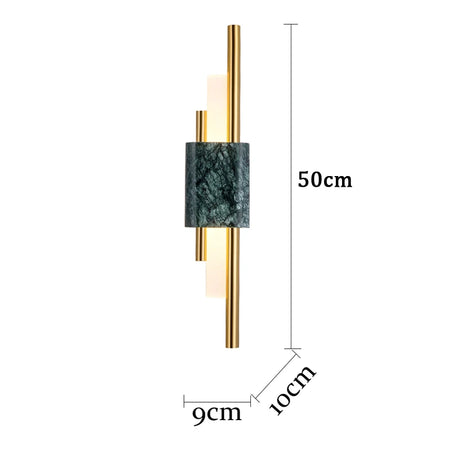 Wall Light - Green Marble Luxury Golden Decor Bedside Lamp Led 8W SW-36210345 - SWEET-LIGHTS