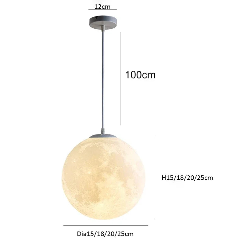 Pendant Light - Modest Ceiling Hanging 3D Moon Lamp SW-36210678 - SWEET-LIGHTS