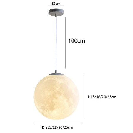 Pendant Light - Modest Ceiling Hanging 3D Moon Lamp SW-36210678 - SWEET-LIGHTS