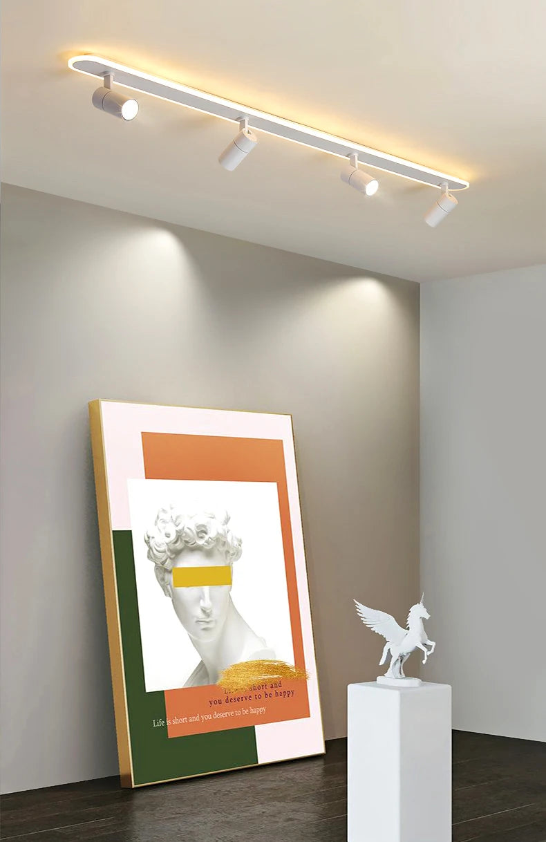 Spotlight - Nordic Bedroom Spotlight Ceiling Lights Smart LED Lamps For Living Room Indoor Lighting White Black Home Decor SW-36210001 - SWEET-LIGHTS